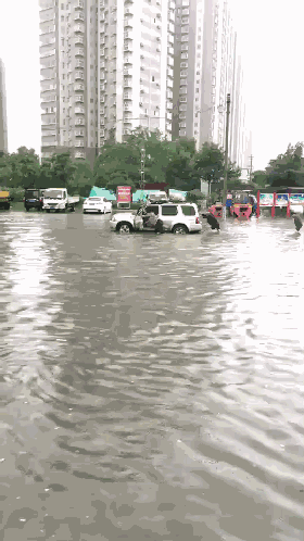 南陽突遭暴雨！多3d全息廣告機地被淹瞬間成“海”！